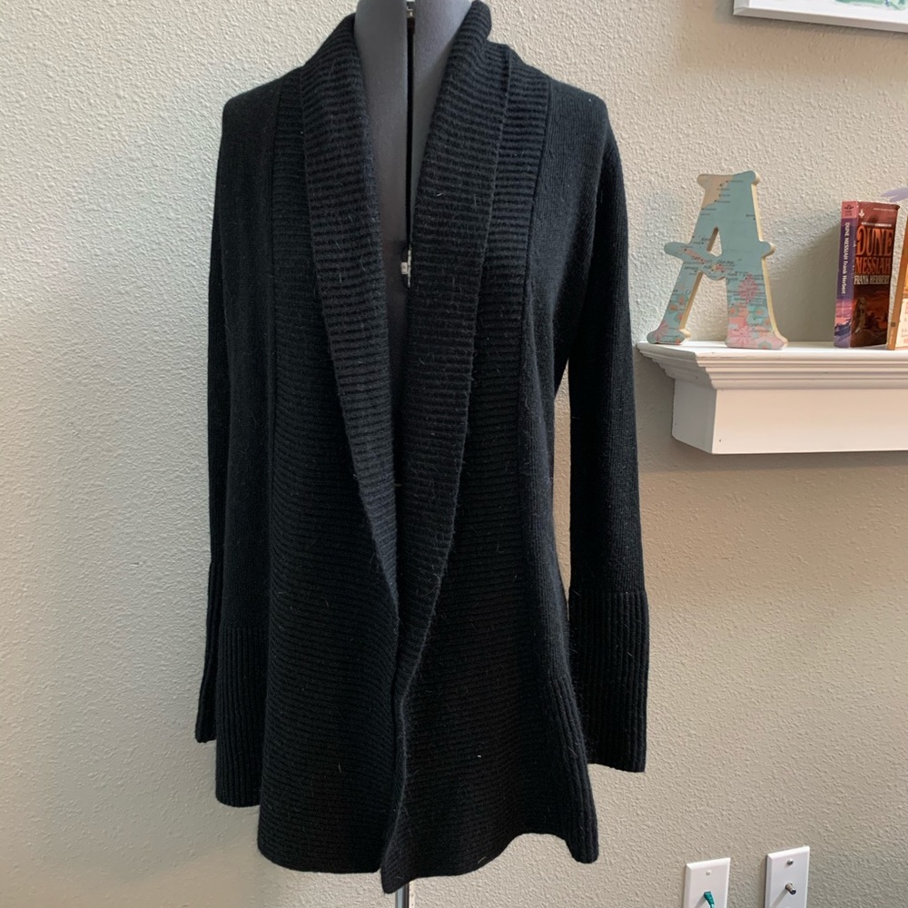 Love stitch Black open cardigan sweater XS